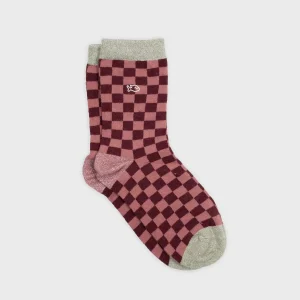 BILLYBELT Chaussettes en coton peigné Carreaux ->Femme Chaussettes Fantaisie