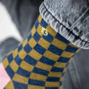 BILLYBELT Chaussettes en coton peigné Carreaux ->Femme Chaussettes Fantaisie
