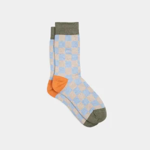 BILLYBELT Chaussettes en coton peigné Carreaux ->Homme Chaussettes Fantaisie