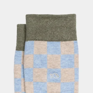 BILLYBELT Chaussettes en coton peigné Carreaux ->Homme Chaussettes Fantaisie