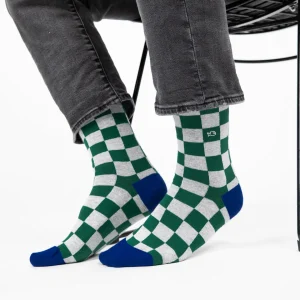 BILLYBELT Chaussettes en coton peigné Carreaux ->Homme Chaussettes Fantaisie