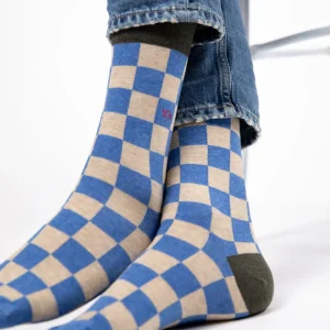 BILLYBELT Chaussettes en coton peigné Carreaux ->Homme Chaussettes Fantaisie