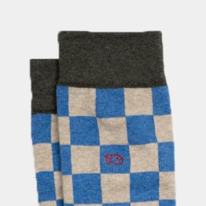 BILLYBELT Chaussettes en coton peigné Carreaux ->Homme Chaussettes Fantaisie