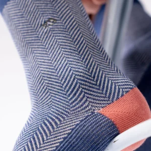 BILLYBELT Chaussettes en coton peigné Chevrons ->Homme Chaussettes Fantaisie