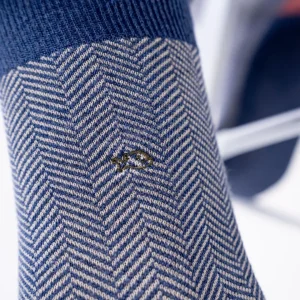 BILLYBELT Chaussettes en coton peigné Chevrons ->Homme Chaussettes Fantaisie