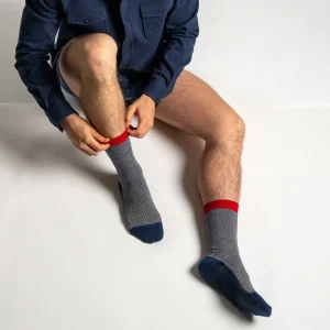 BILLYBELT Chaussettes en coton peigné Chevrons ->Homme Chaussettes Fantaisie