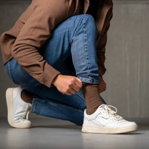 BILLYBELT Chaussettes en coton peigné Chevrons ->Homme Chaussettes Fantaisie