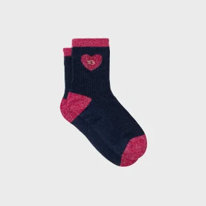 BILLYBELT Chaussettes en coton peigné Coeur ->Femme Chaussettes Fantaisie