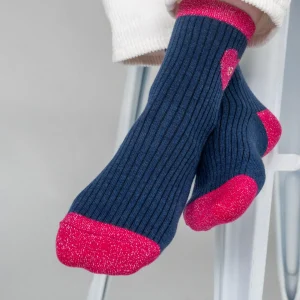 BILLYBELT Chaussettes en coton peigné Coeur ->Femme Chaussettes Fantaisie