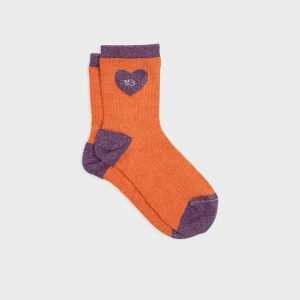 BILLYBELT Chaussettes en coton peigné Coeur ->Femme Chaussettes Fantaisie