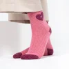 BILLYBELT Chaussettes en coton peigné Coeur ->Femme Chaussettes Fantaisie