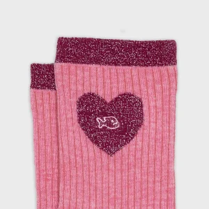 BILLYBELT Chaussettes en coton peigné Coeur ->Femme Chaussettes Fantaisie