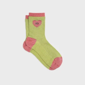BILLYBELT Chaussettes en coton peigné Coeur ->Femme Chaussettes Fantaisie