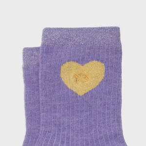 BILLYBELT Chaussettes en coton peigné Coeur ->Femme Chaussettes Fantaisie