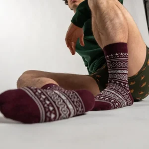 BILLYBELT Chaussettes en coton peigné Jacquard ->Homme Chaussettes Fantaisie
