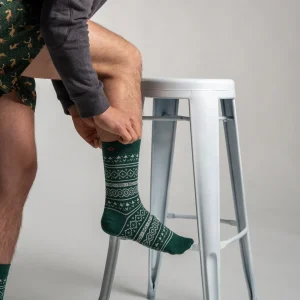 BILLYBELT Chaussettes en coton peigné Jacquard ->Homme Chaussettes Fantaisie