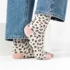 BILLYBELT Chaussettes en coton peigné Léopard ->Femme Chaussettes Fantaisie