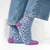 BILLYBELT Chaussettes en coton peigné Léopard ->Femme Chaussettes Fantaisie