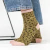 BILLYBELT Chaussettes en coton peigné Léopard ->Femme Chaussettes Fantaisie