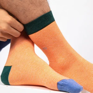 BILLYBELT Chaussettes en coton peigné Rayées - Audacieuse>Homme Chaussettes Fantaisie