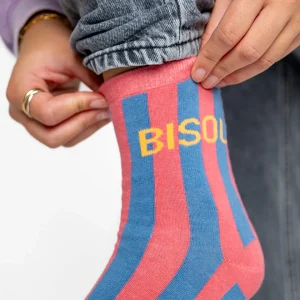 BILLYBELT Chaussettes en coton peigné Rayées ->Femme Chaussettes Fantaisie