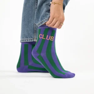 BILLYBELT Chaussettes en coton peigné Rayées ->Femme Chaussettes Fantaisie