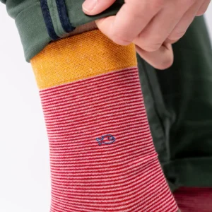 BILLYBELT Chaussettes en coton peigné Rayées - Kilimandjaro>Homme Chaussettes Fantaisie