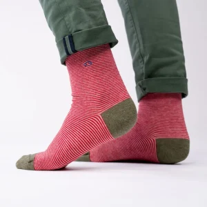BILLYBELT Chaussettes en coton peigné Rayées - Kilimandjaro>Homme Chaussettes Fantaisie