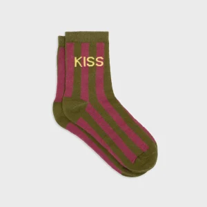 BILLYBELT Chaussettes en coton peigné Rayées ->Femme Chaussettes Fantaisie