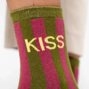 BILLYBELT Chaussettes en coton peigné Rayées ->Femme Chaussettes Fantaisie