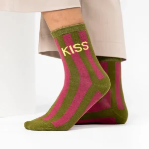 BILLYBELT Chaussettes en coton peigné Rayées ->Femme Chaussettes Fantaisie