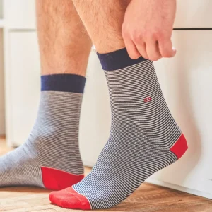 BILLYBELT Chaussettes en coton peigné Rayées - La 33>Homme Chaussettes Fantaisie