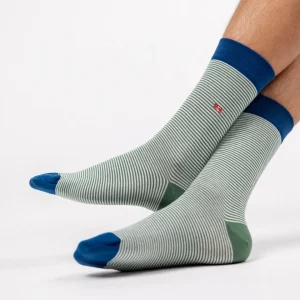 BILLYBELT Chaussettes en coton peigné Rayées - Naturelle>Homme Chaussettes Fantaisie