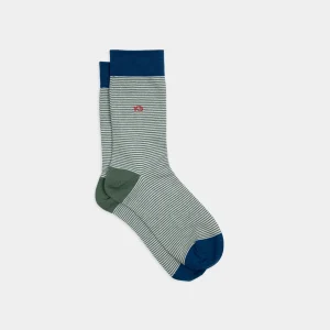 BILLYBELT Chaussettes en coton peigné Rayées - Naturelle>Homme Chaussettes Fantaisie