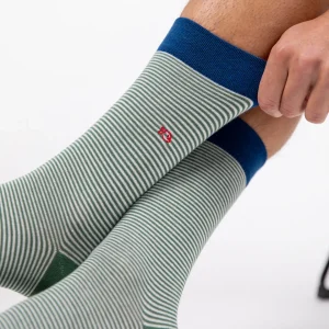 BILLYBELT Chaussettes en coton peigné Rayées - Naturelle>Homme Chaussettes Fantaisie