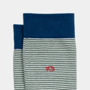 BILLYBELT Chaussettes en coton peigné Rayées - Naturelle>Homme Chaussettes Fantaisie