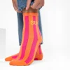 BILLYBELT Chaussettes en coton peigné Rayées ->Femme Chaussettes Fantaisie