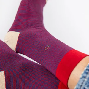 BILLYBELT Chaussettes en coton peigné Rayées - Urbaine>Homme Chaussettes Fantaisie