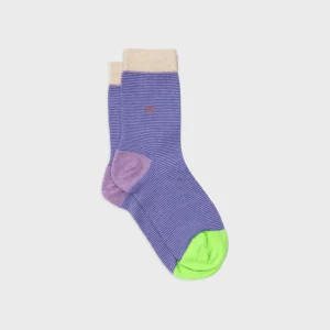 BILLYBELT Chaussettes en coton peigné Rayées - Vibrante>Homme Chaussettes Fantaisie