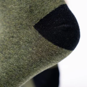 BILLYBELT Chaussettes en coton peigné Retro - Kaki, rayé beige>Homme Chaussettes Fantaisie