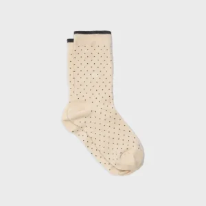 BILLYBELT Chaussettes en coton peigné Square - Ecru>Homme Chaussettes Fantaisie