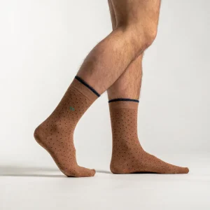 BILLYBELT Chaussettes en coton peigné Square - Marron>Homme Chaussettes Fantaisie