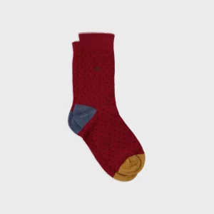 BILLYBELT Chaussettes en coton peigné Square - Paprika>Homme Chaussettes Fantaisie