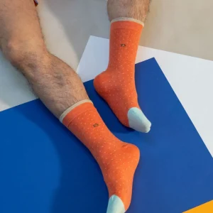 BILLYBELT Chaussettes en coton peigné Square - Pêche>Homme Chaussettes Fantaisie
