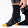 BILLYBELT Chaussettes en coton peigné Square - Poivre>Homme Chaussettes Fantaisie