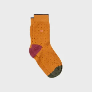 BILLYBELT Chaussettes en coton peigné Square - Safran>Homme Chaussettes Fantaisie