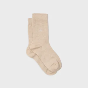 BILLYBELT Chaussettes en coton peigné Unies - Beige chiné>Homme Chaussettes Unies