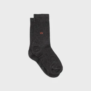 BILLYBELT Chaussettes en coton peigné Unies - Gris souris>Homme Chaussettes Unies