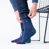 BILLYBELT Chaussettes en coton peigné Unies - Marine chiné>Homme Chaussettes Unies