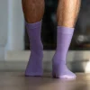 BILLYBELT Chaussettes en coton peigné Unies - Mauve>Homme Chaussettes Unies